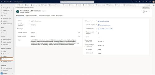 Baza produktów w Dynamics 365 Sales