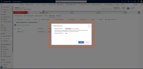 Dodawanie dokumentów w Dynamics 365 Sales