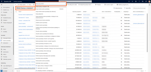 Konfiguracja widoków według swoich preferencji w Dynamics 365 Sales