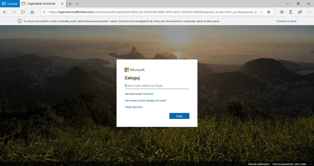logowanie do Office 365