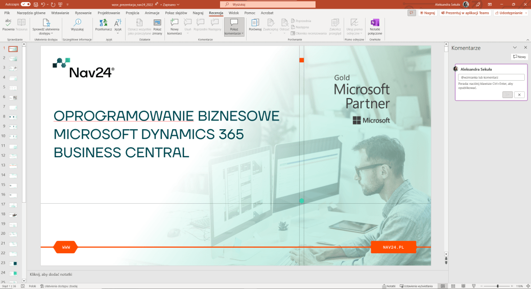 power point and Microsoft Dynamics 365 Business Central