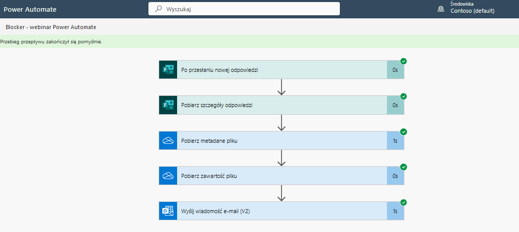 przepływ power automate test