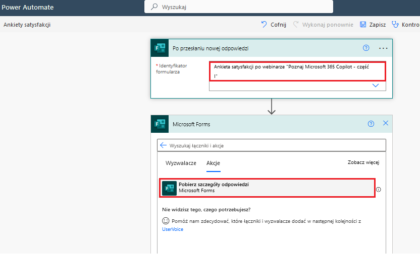 ankiety satysfakcji w power auomate zrób to sam