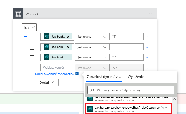 ankiety w power automate