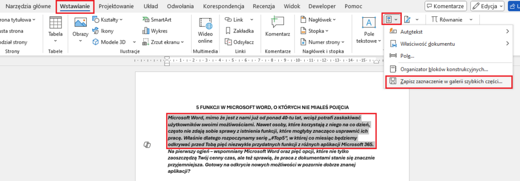 microsoft word poznaj możliwości