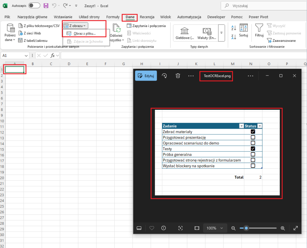 ocr microsoft excel