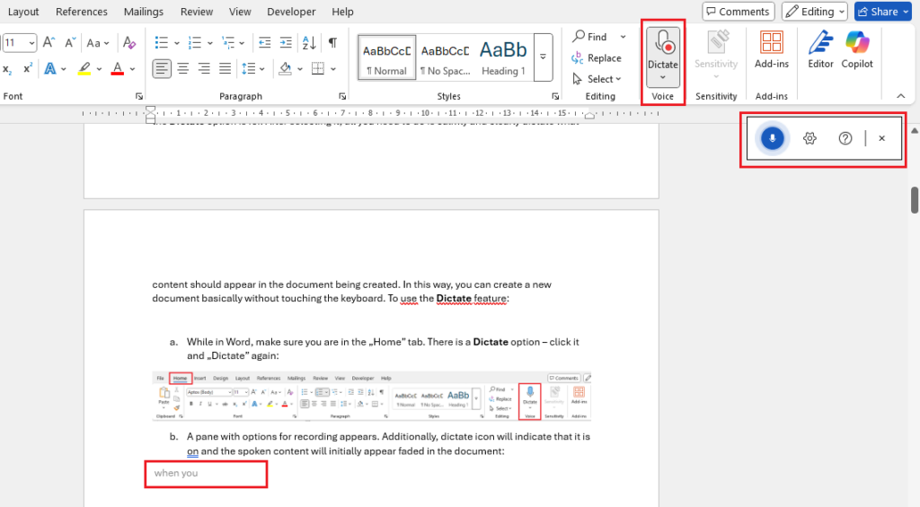  5 functions in microsoft word