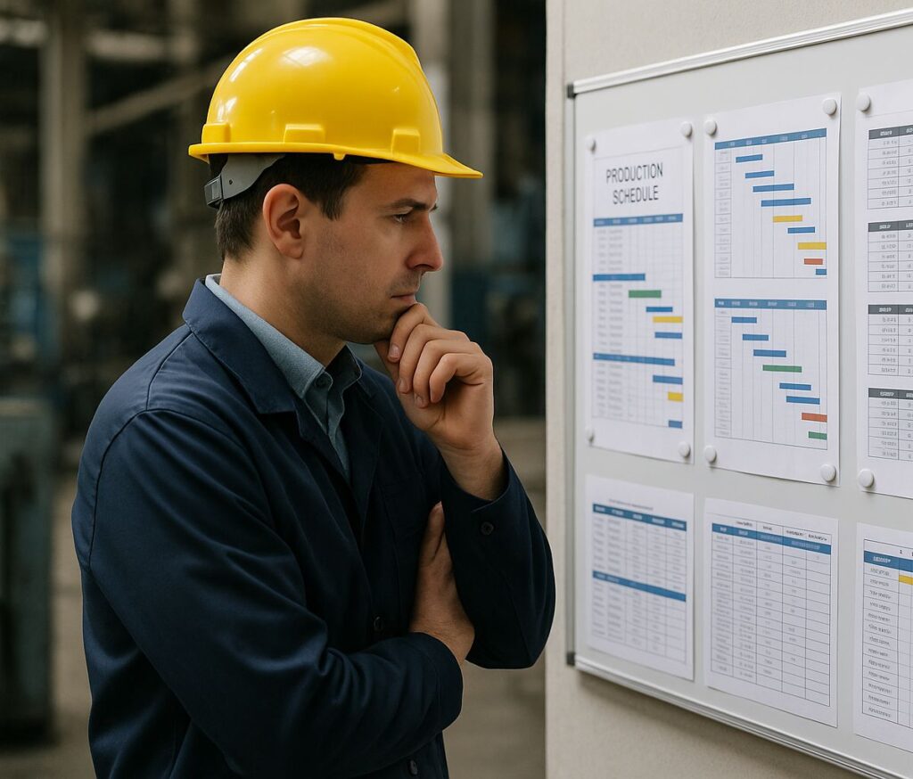 harmonogramowanie produkcji w business central i vaps