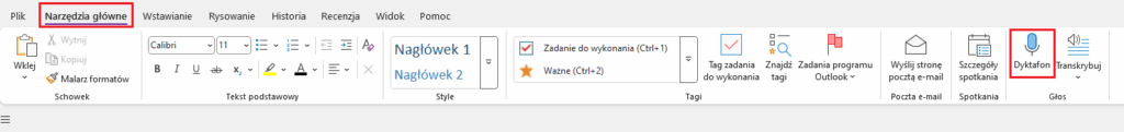 notatki głosowe onenote