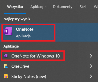 triki w microsoft onenote
