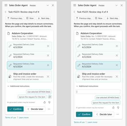 agenci ai w business central