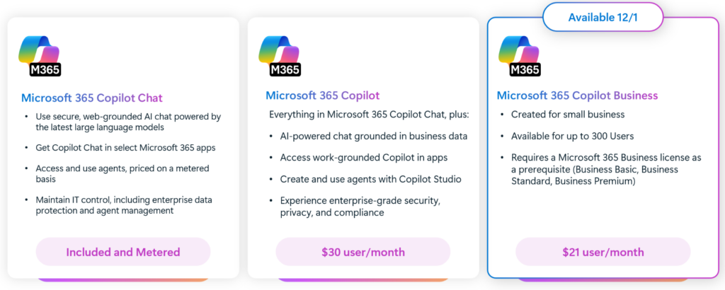 ograniczenia copilota business